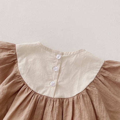 -ベビー バタフライ スリーブ ロンパース 48901799 - mamahalo shop - 半袖ロンパース -  べビー服 - 子供服 - 男の子 - 女の子