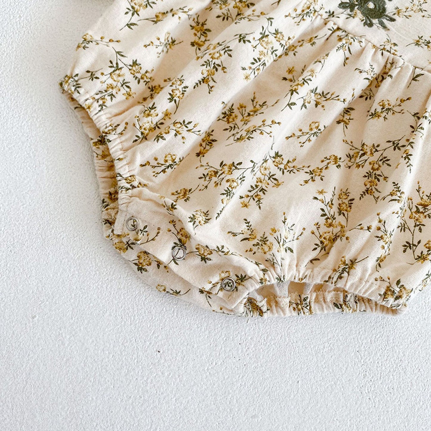 -ベビー フラワー ロンパース ボンネット セット【mh0000073】 - mamahalo shop - 長袖ロンパース -  べビー服 - 子供服 - 男の子 - 女の子