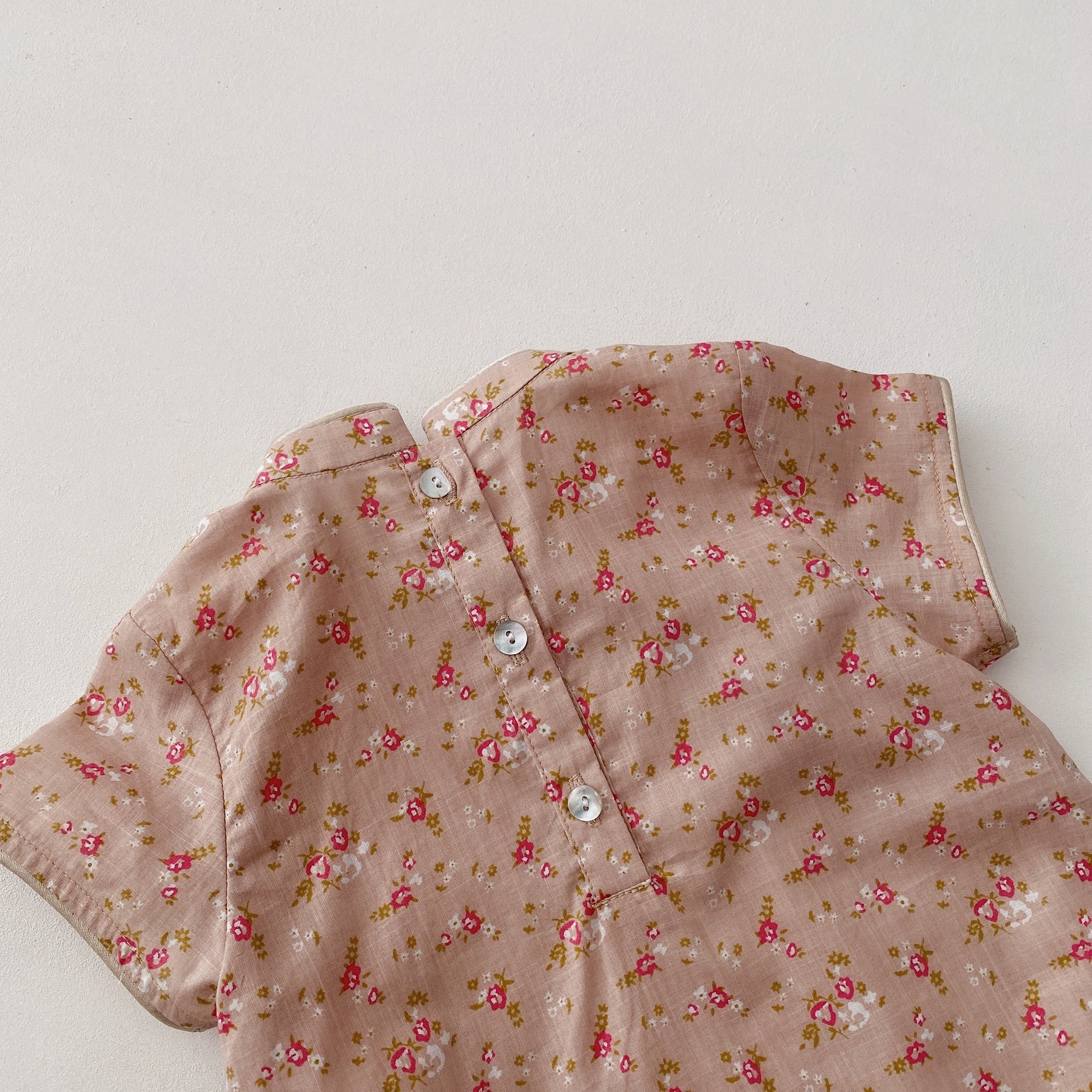 -ベビー チャイナドレス 半袖ロンパース - mamahalo shop - 半袖ロンパース -  べビー服 - 子供服 - 男の子 - 女の子