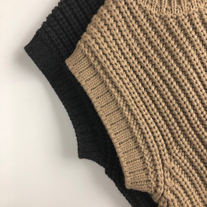 -キッズ ニット ベスト【mh0000262】 - mamahalo shop - ベスト -  べビー服 - 子供服 - 男の子 - 女の子