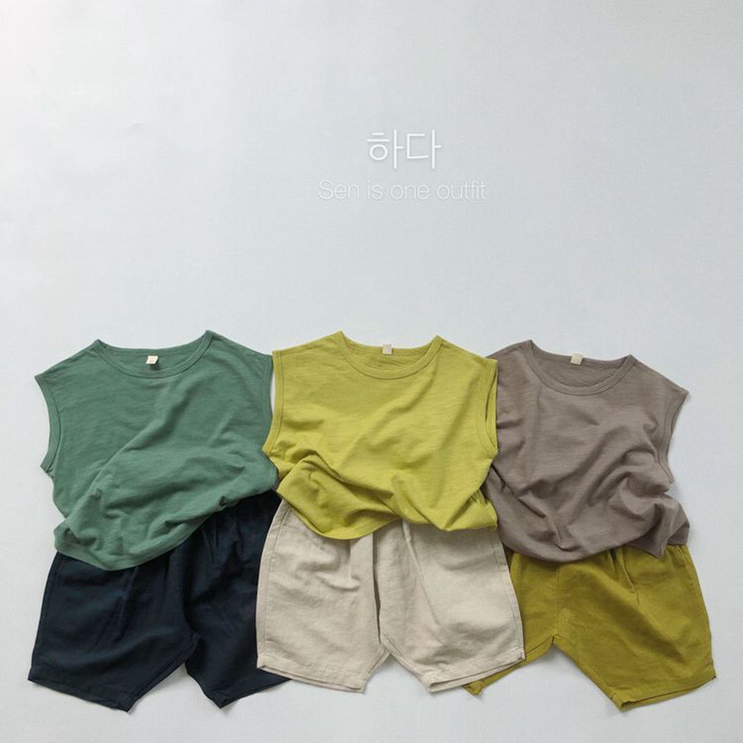 -キッズ コットンリネン サマー パンツ - mamahalo shop - ハーフパンツ・ショートパンツ -  べビー服 - 子供服 - 男の子 - 女の子