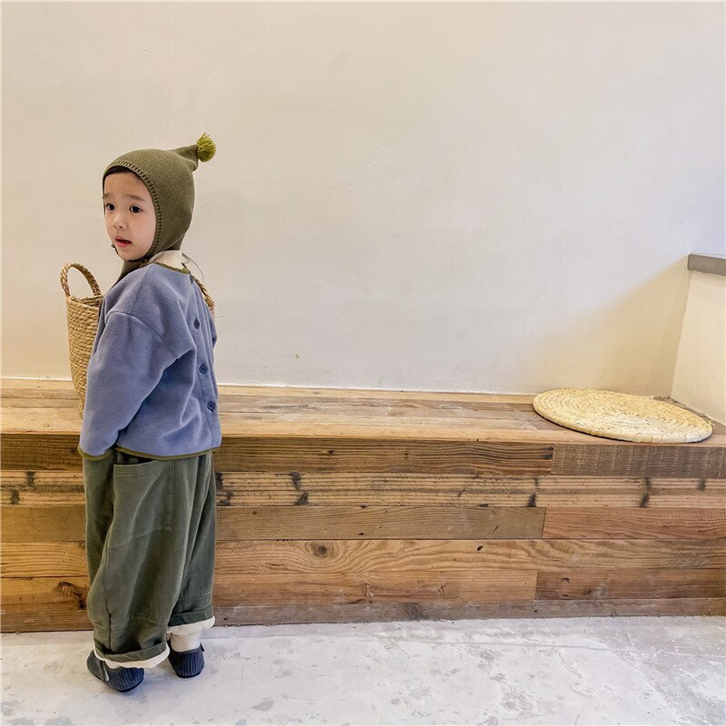 -キッズ 裏起毛 ロングパンツ 暖パン【mh0000281】 - mamahalo shop - ロングパンツ・スウェットパンツ -  べビー服 - 子供服 - 男の子 - 女の子