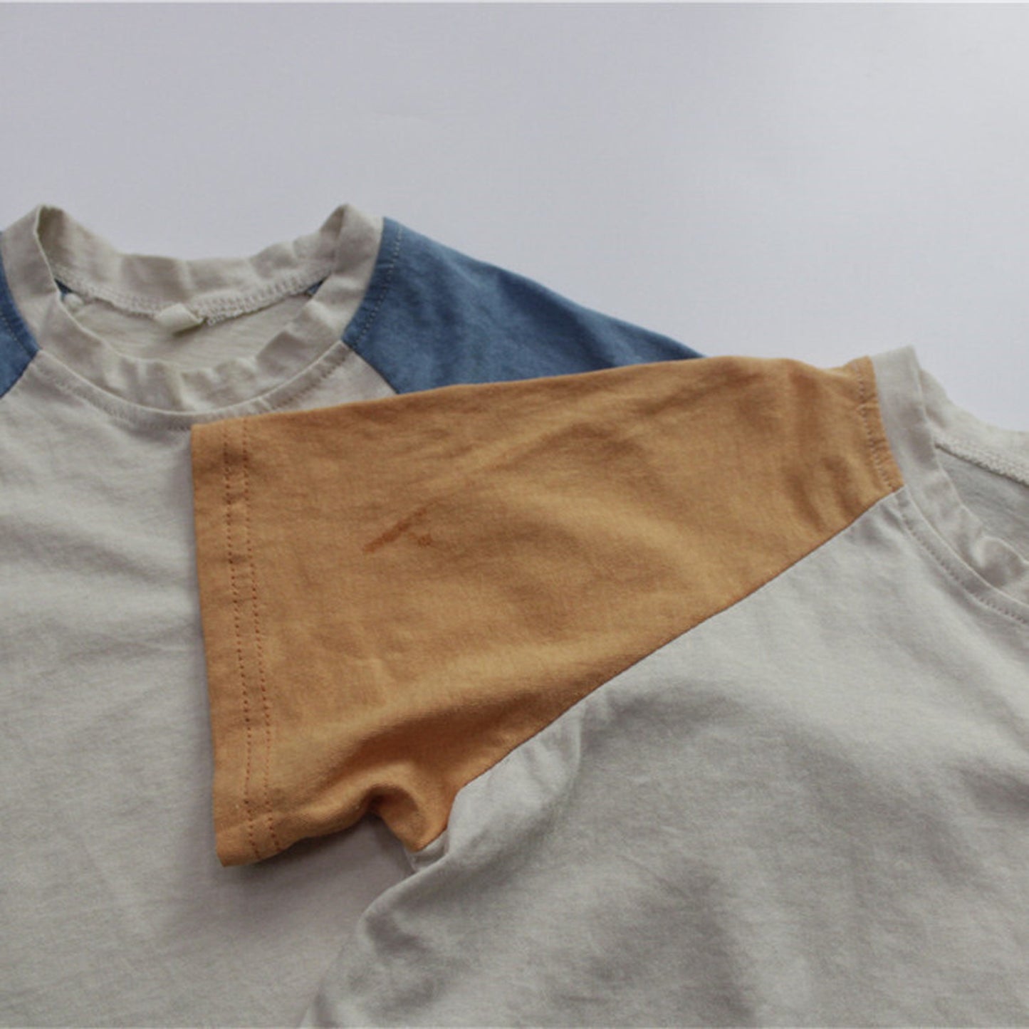 -キッズ ラグラン 半袖 Tシャツ - mamahalo shop - 半袖Tシャツ -  べビー服 - 子供服 - 男の子 - 女の子