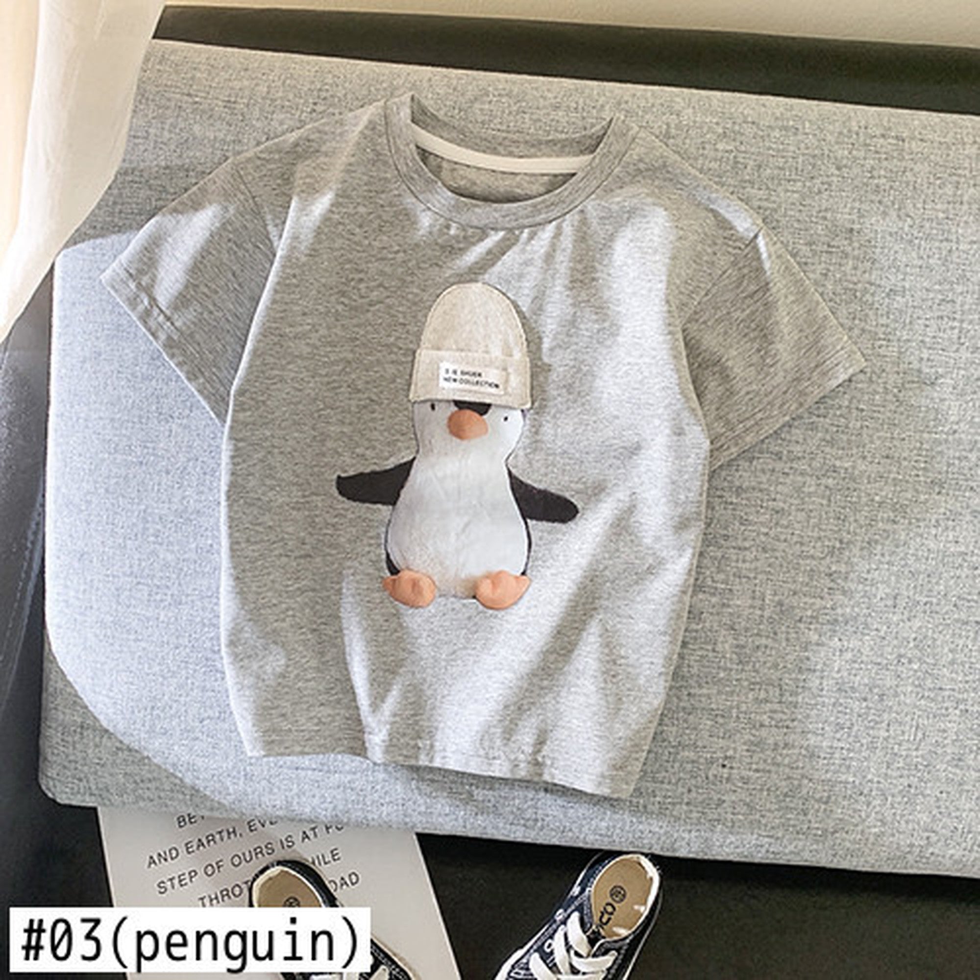 キッズ アニマル ニット帽 Tシャツ 45239203 - mamahalo shop - 半袖Tシャツ - ベビー服 - 子供服 - 男の子 - 女の子