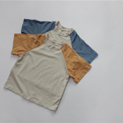 -キッズ ラグラン 半袖 Tシャツ - mamahalo shop - 半袖Tシャツ -  べビー服 - 子供服 - 男の子 - 女の子