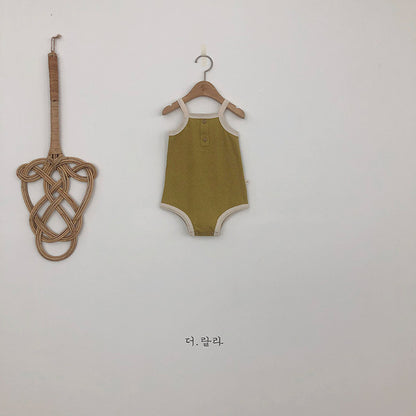 -ベビーロンパース キャミソールボディスーツ タンクロンパース 3カラー【mh0000535】 - mamahalo shop - ノースリーブロンパース -  べビー服 - 子供服 - 男の子 - 女の子