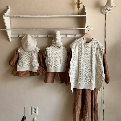 -ベビー ニット ベスト【mh0000247】 - mamahalo shop - ベスト -  べビー服 - 子供服 - 男の子 - 女の子