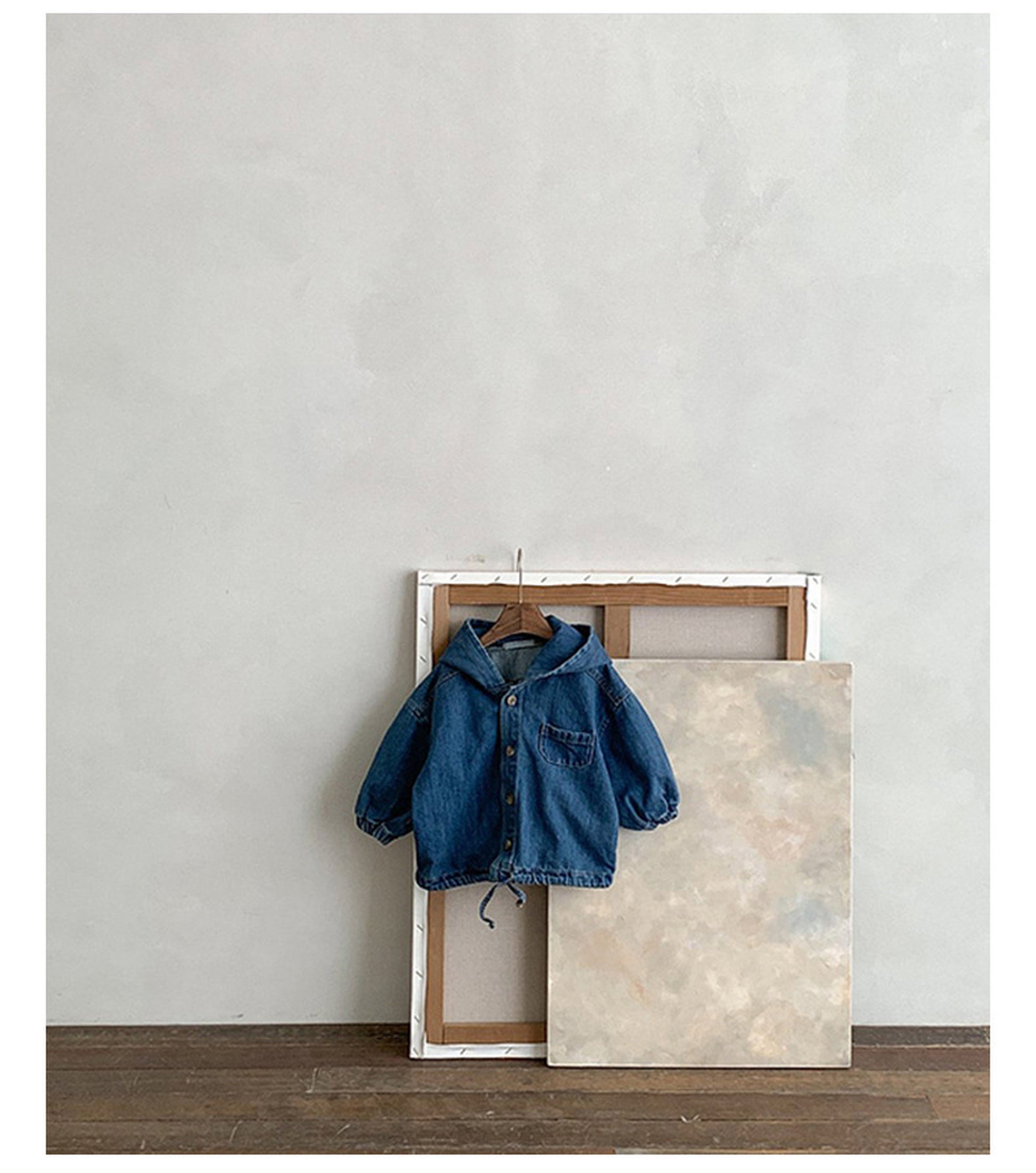 -キッズ コーデュロイ デニム フーディ トップス ジャケット【mh0000353】 - mamahalo shop - ショートコート・ジャケット・ジャンパー -  べビー服 - 子供服 - 男の子 - 女の子