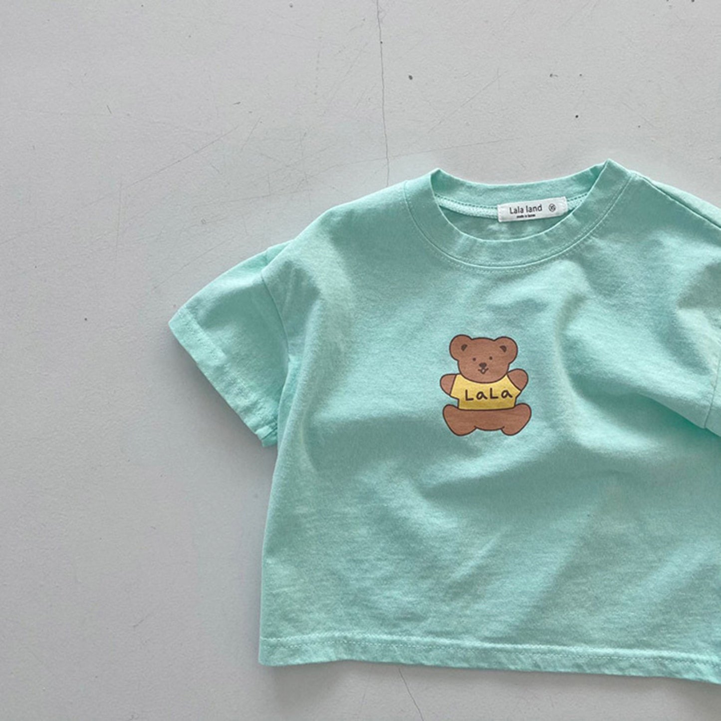 -ベビー くま セットアップ Tシャツ パンツ【mh0000054】 - mamahalo shop - 半袖セットアップ -  べビー服 - 子供服 - 男の子 - 女の子