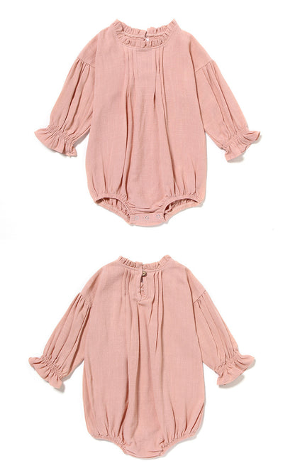 -ベビー 長袖 ふんわり ロンパース【mh0000404】 - mamahalo shop - 長袖ロンパース -  べビー服 - 子供服 - 男の子 - 女の子