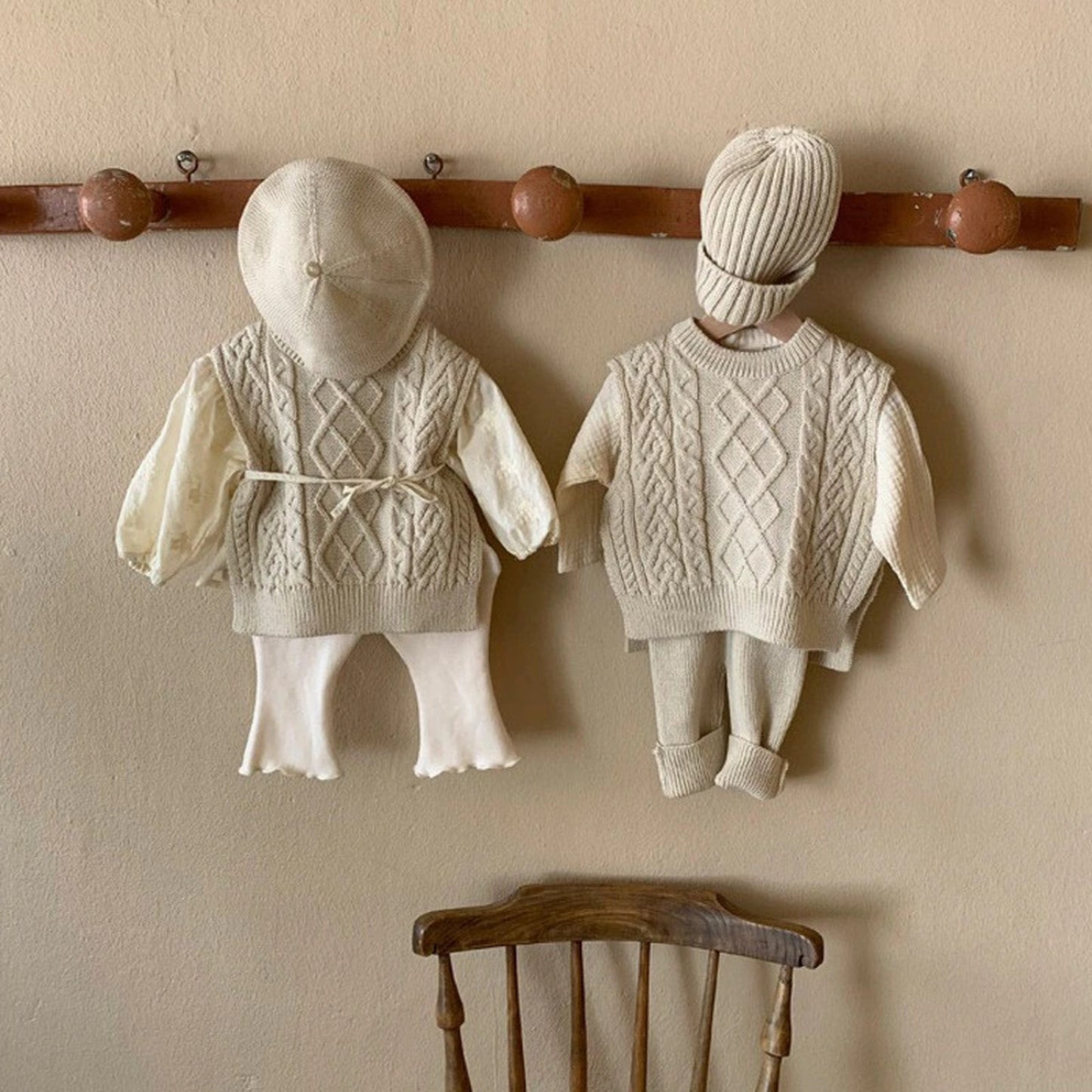 -ベビー ニット ベスト【mh0000247】 - mamahalo shop - ベスト -  べビー服 - 子供服 - 男の子 - 女の子