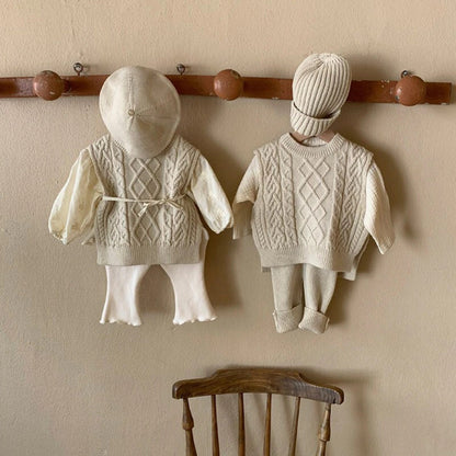 -ベビー ニット ベスト【mh0000247】 - mamahalo shop - ベスト -  べビー服 - 子供服 - 男の子 - 女の子