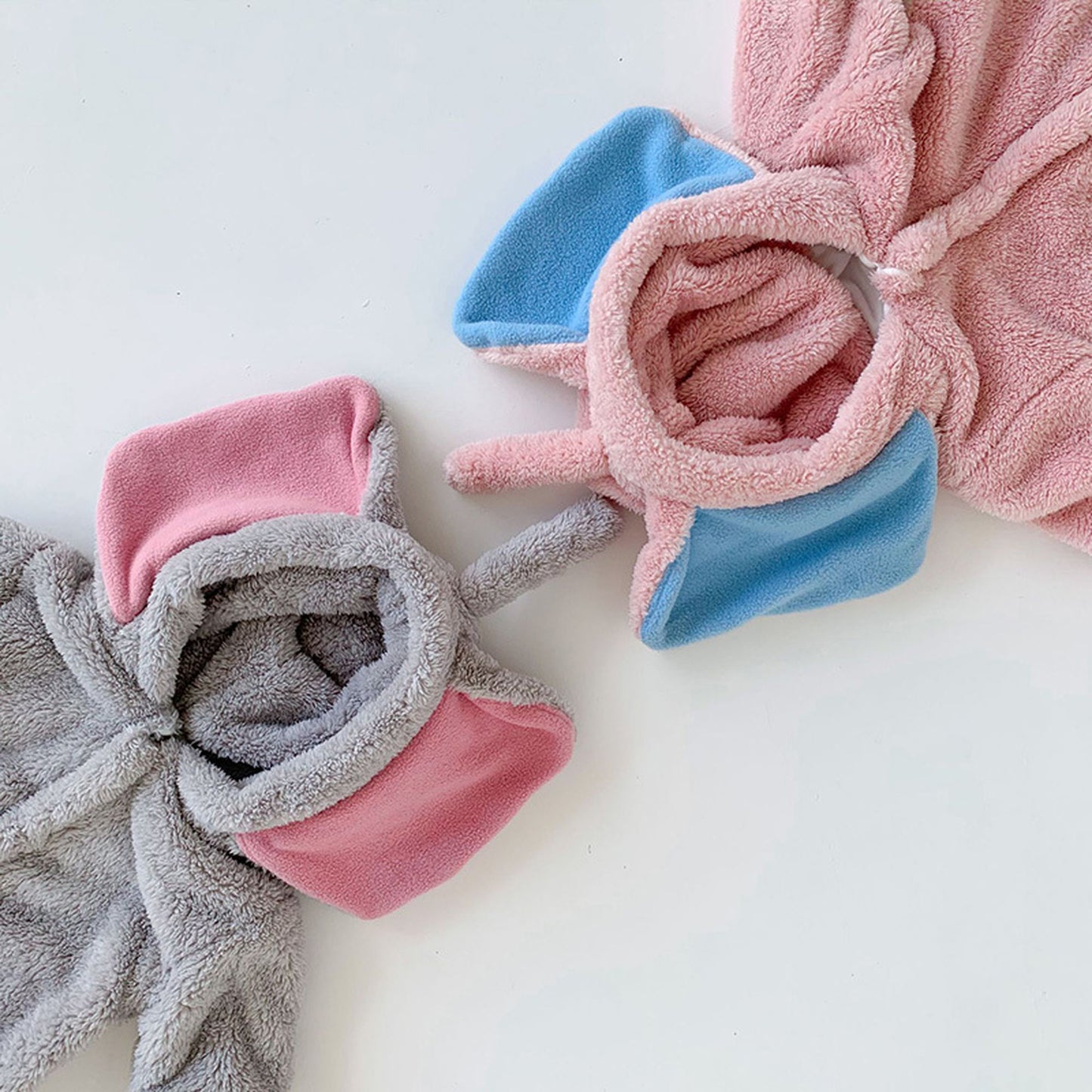 -ベビー ぞう 耳付き フーディ フリース アウター ジャンプスーツ【mh0000205】 - mamahalo shop - アウタージャンプスーツ -  べビー服 - 子供服 - 男の子 - 女の子