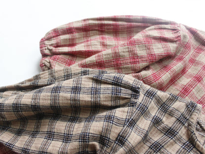 -キッズ チェック ワンピース【mh0000324】 - mamahalo shop - 長袖ワンピース -  べビー服 - 子供服 - 男の子 - 女の子