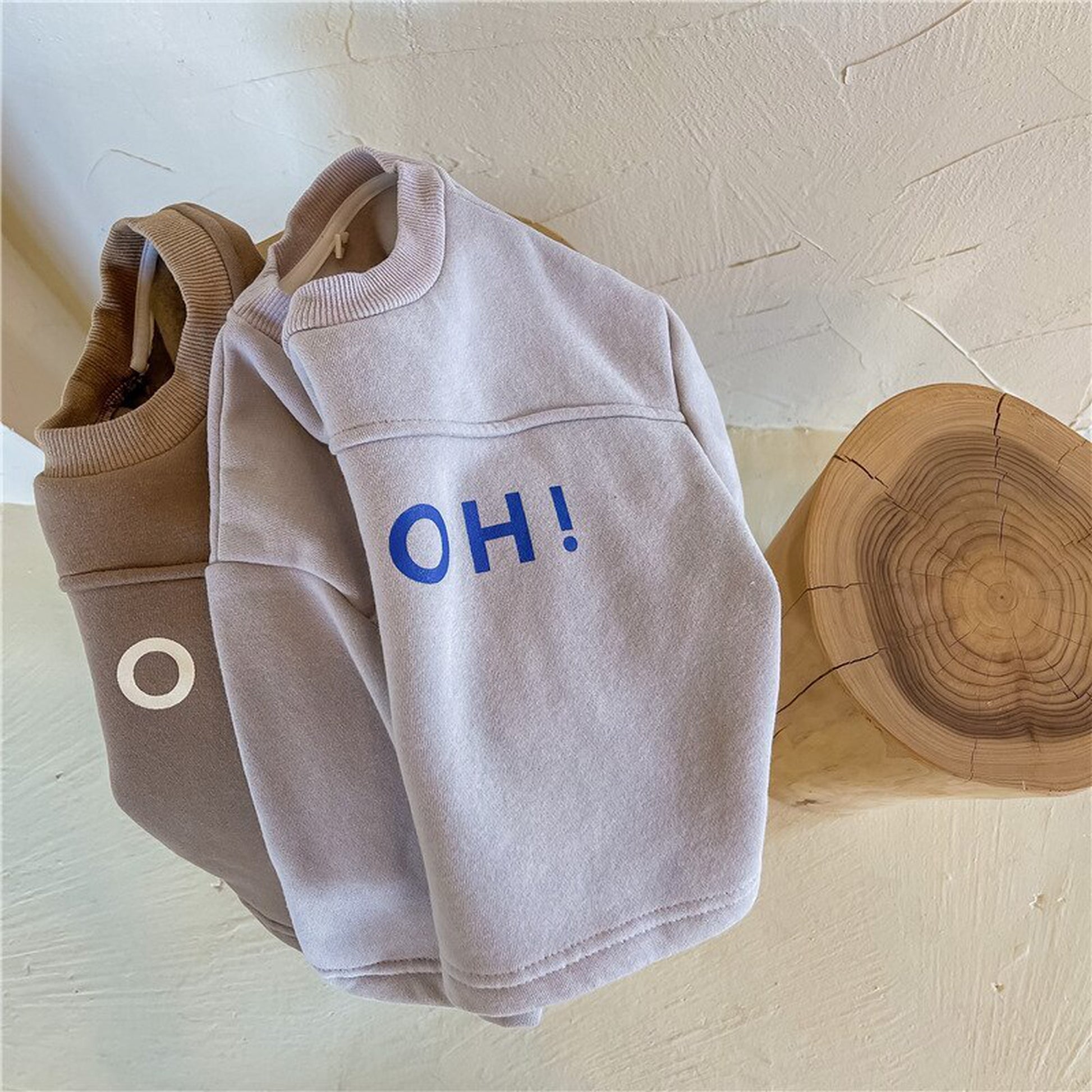 -キッズ レター ロゴ トップス スウェットシャツ【mh0000252】 - mamahalo shop - トレーナー・フーディ -  べビー服 - 子供服 - 男の子 - 女の子