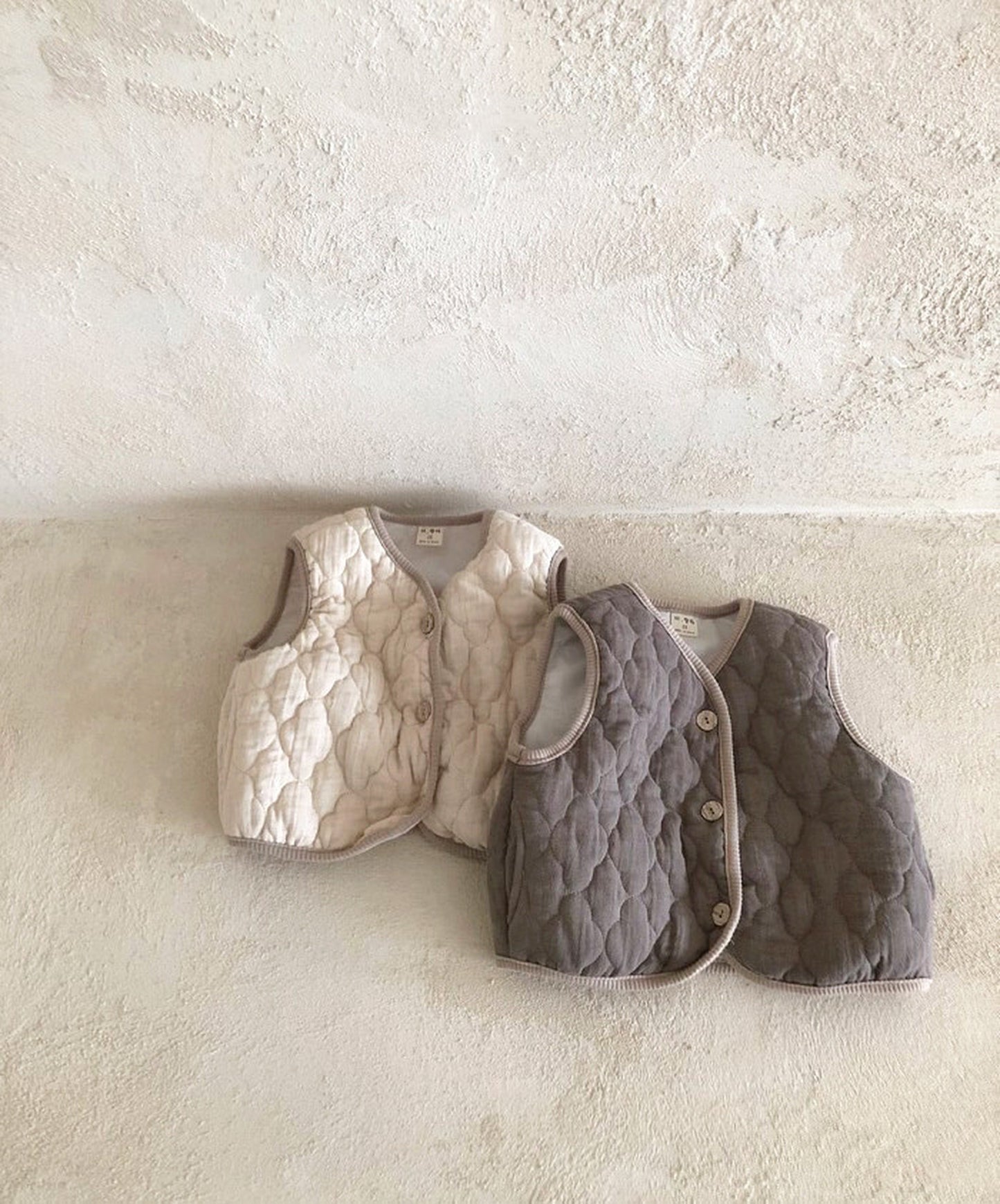 -ベビー キルティング アウター ベスト【mh0000240】 - mamahalo shop - ベスト -  べビー服 - 子供服 - 男の子 - 女の子