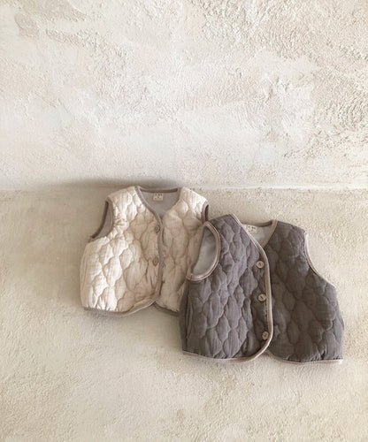 -ベビー キルティング アウター ベスト【mh0000240】 - mamahalo shop - ベスト -  べビー服 - 子供服 - 男の子 - 女の子