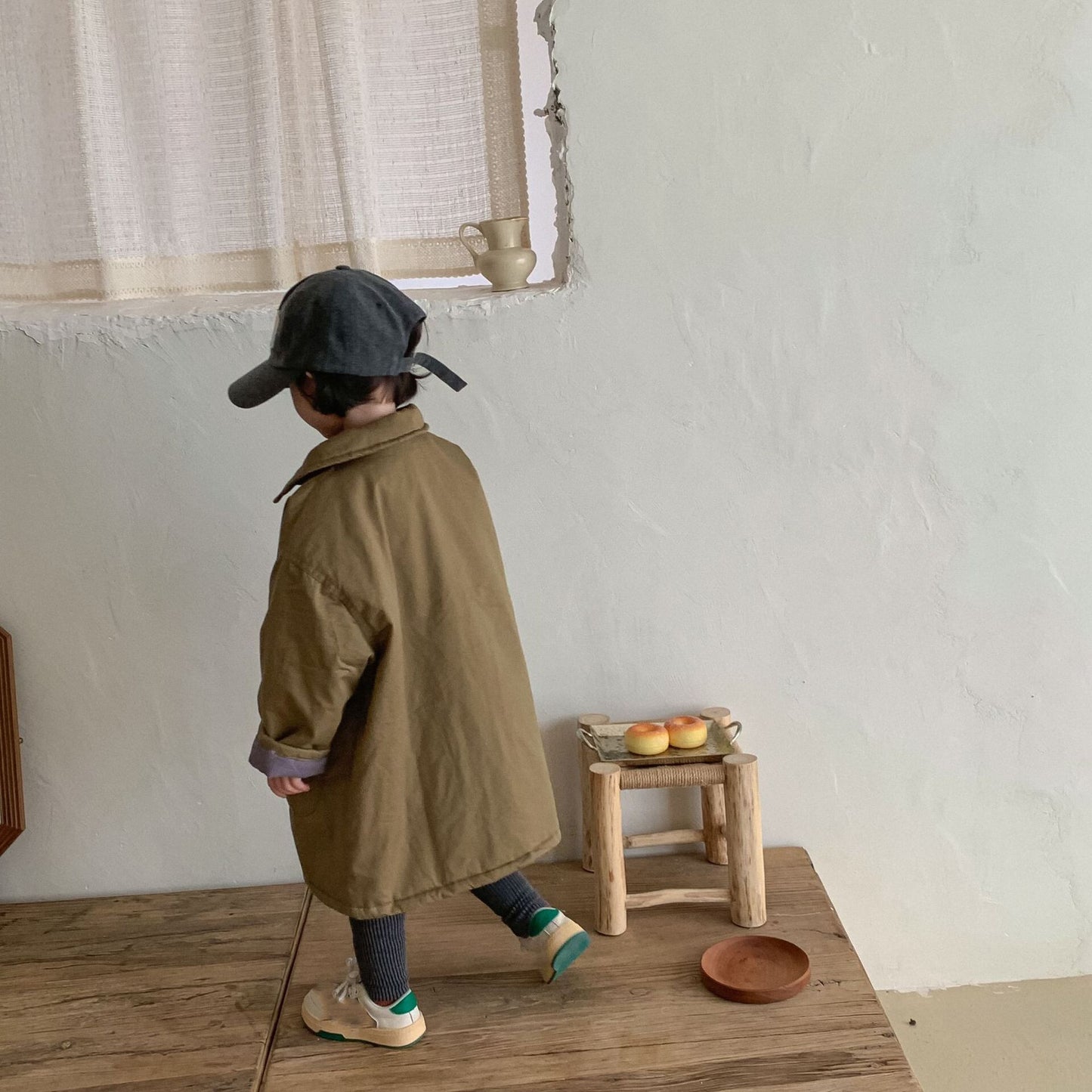 -キッズ 裏キルティング ロング コート【mh0000308】 - mamahalo shop - ロングコート -  べビー服 - 子供服 - 男の子 - 女の子