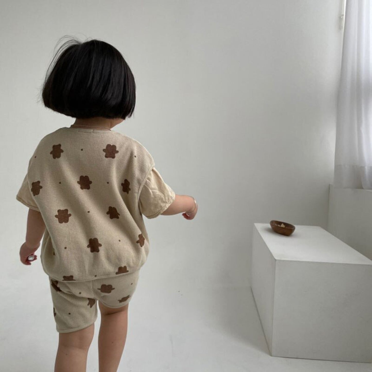 -キッズ くま セットアップ【mh0000448】 - mamahalo shop - ノースリーブセットアップ -  べビー服 - 子供服 - 男の子 - 女の子