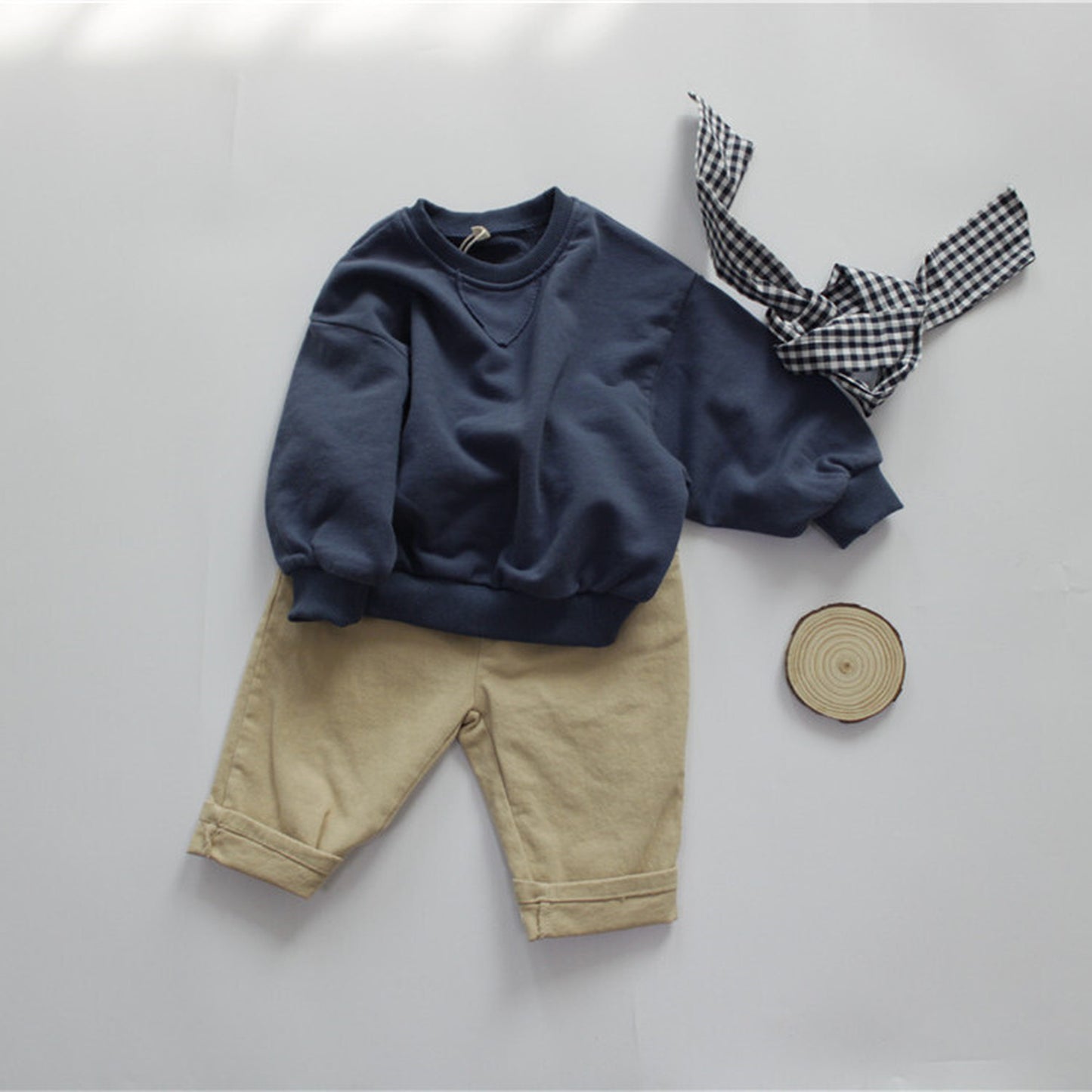 -キッズ シンプル スウェット トレーナー - mamahalo shop - トレーナー・フーディ -  べビー服 - 子供服 - 男の子 - 女の子