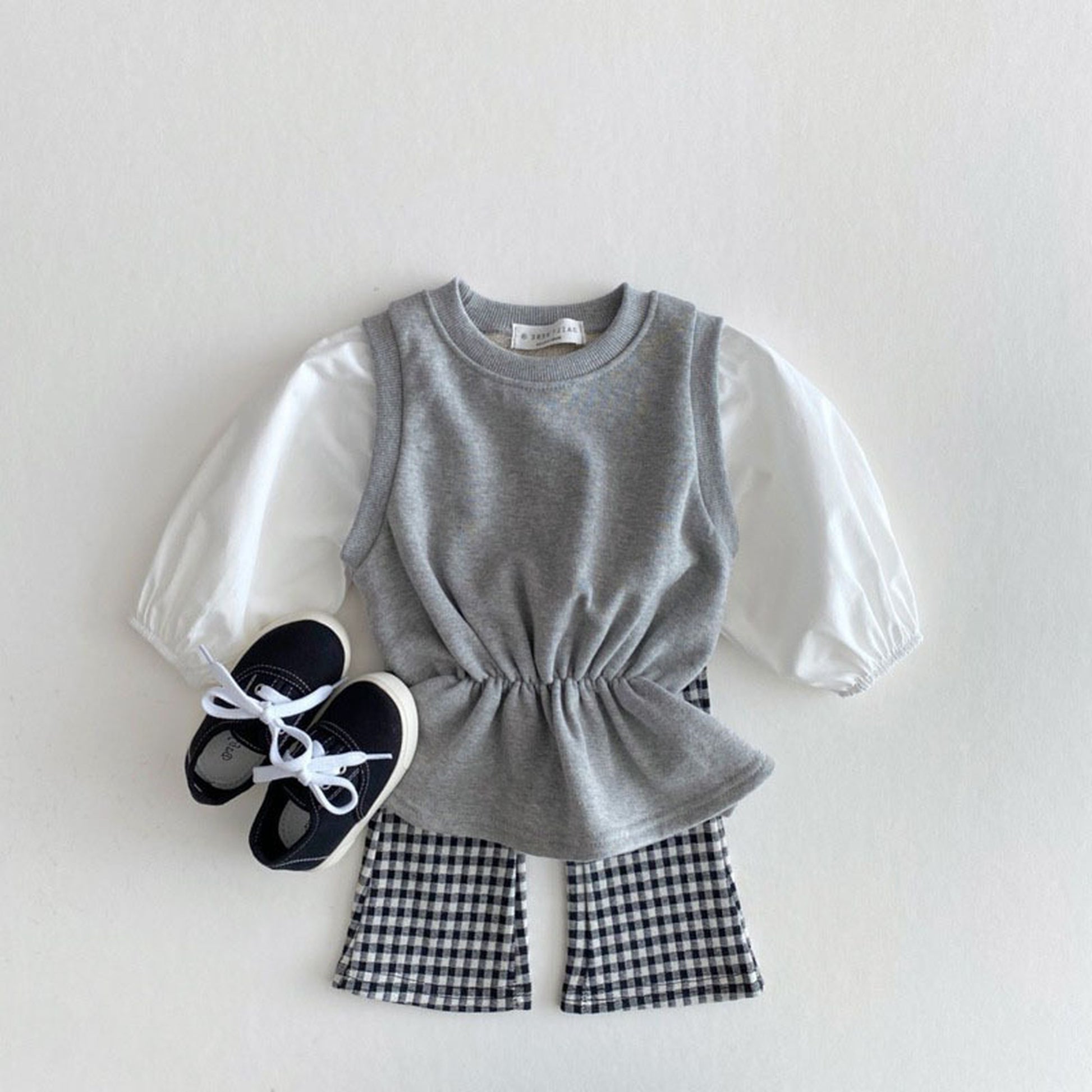 -ベビー キッズ レオパード チェック みずたま フレア パンツ - mamahalo shop - ロングパンツ・スウェットパンツ -  べビー服 - 子供服 - 男の子 - 女の子