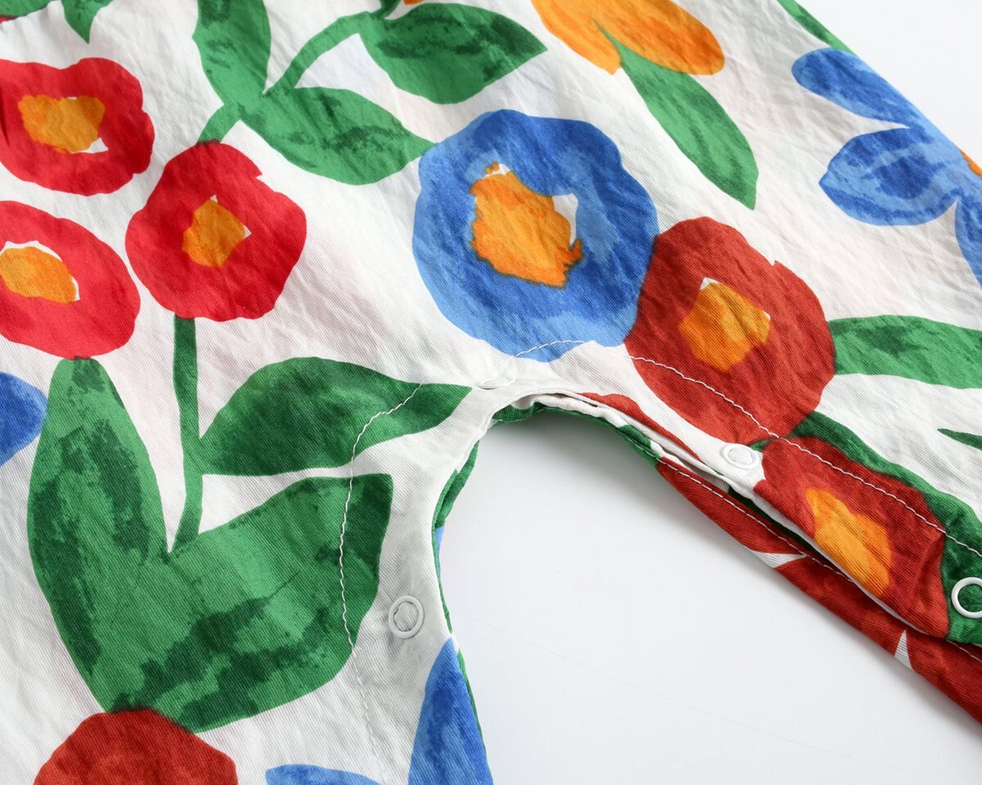 -ベビー フラワープリント ノースリーブジャンプスーツ タンクトップロンパース リゾートウェア 4カラー【mh0000482】 - mamahalo shop - ノースリーブジャンプスーツ -  べビー服 - 子供服 - 男の子 - 女の子