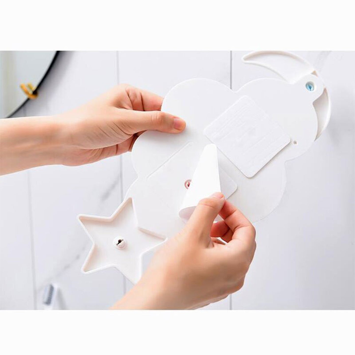 -キュートな壁掛けフック デザイン小物 クラウドウォールフック ベビーキッズルームに 雲と星と月【mh0000006】 - mamahalo shop - ベビー＆キッズ家具 -  べビー服 - 子供服 - 男の子 - 女の子