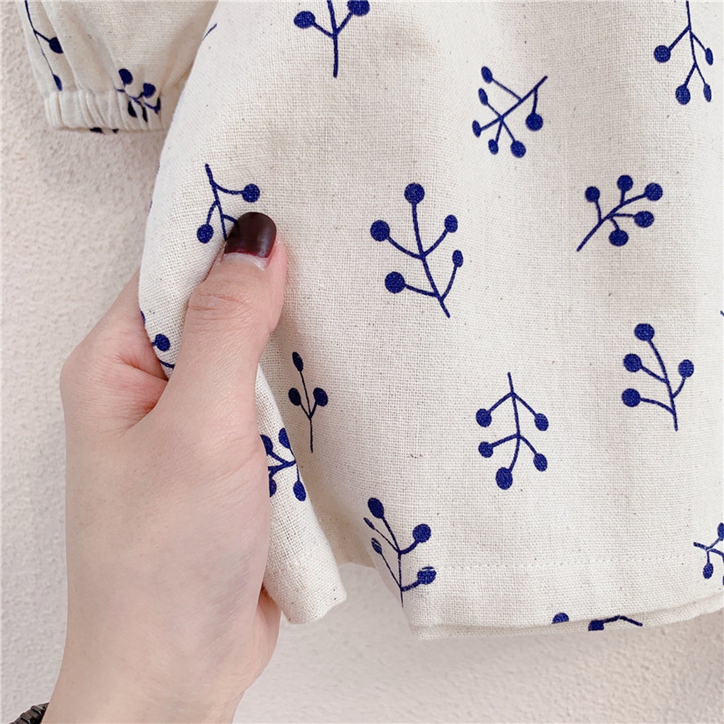 -キッズ パフスリーブ ブラウス【mh0000525】 - mamahalo shop - 半袖シャツ・ブラウス -  べビー服 - 子供服 - 男の子 - 女の子