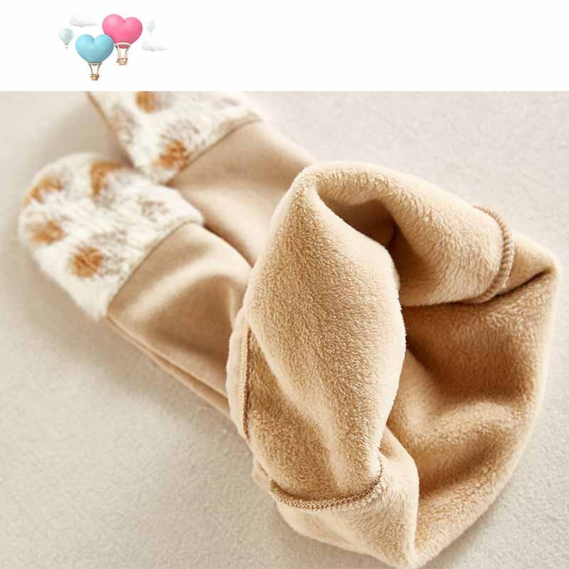 -ベビー レオパード 耳付き フーディ ロンパース 足つき レギンス パンツ - mamahalo shop - 長袖ロンパース -  べビー服 - 子供服 - 男の子 - 女の子