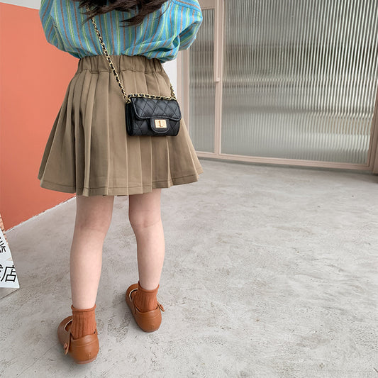 -キッズ プリーツ Aライン スカート - mamahalo shop - スカート -  べビー服 - 子供服 - 男の子 - 女の子