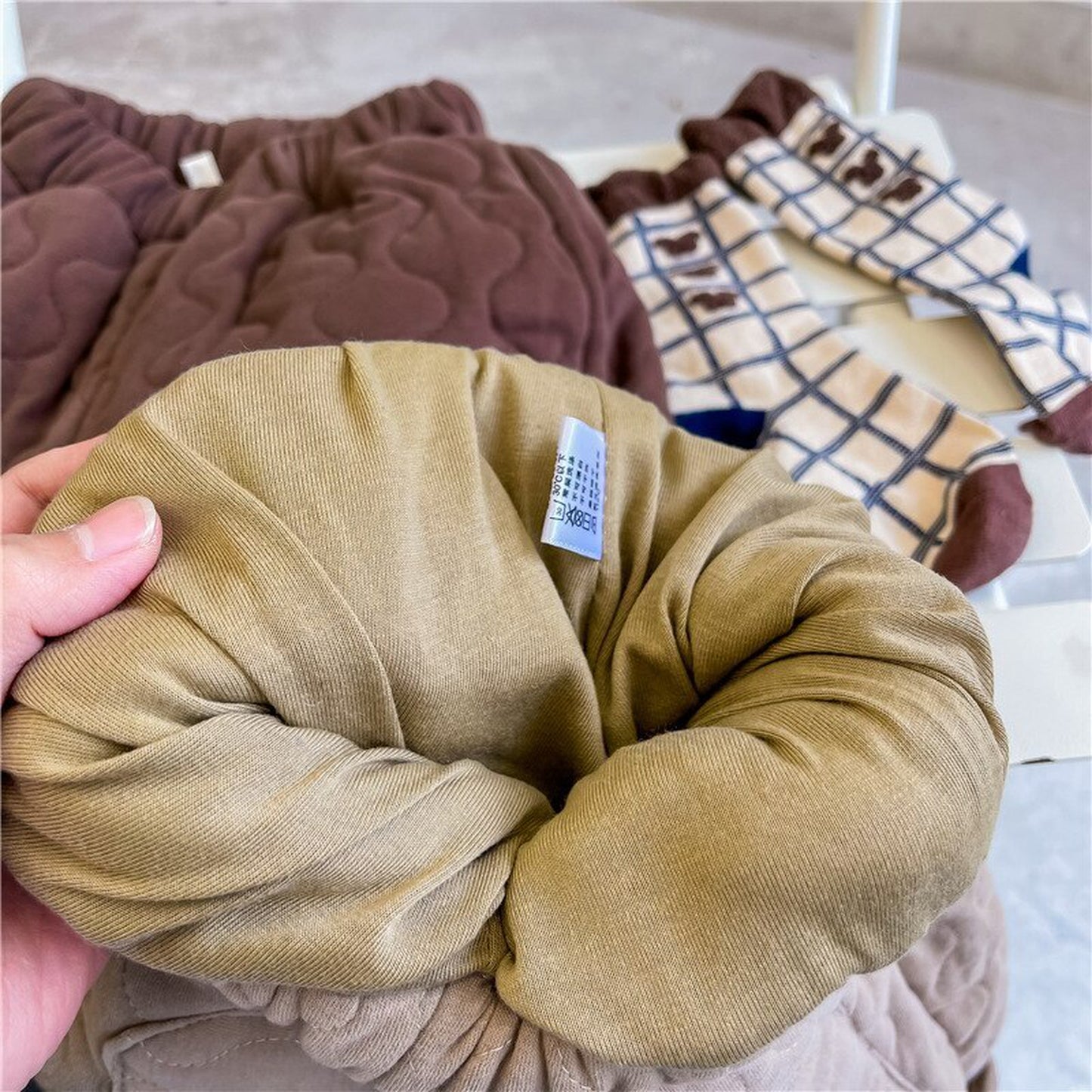 -キッズ キルティング アウター パンツ【mh0000250】 - mamahalo shop - ロングパンツ・スウェットパンツ -  べビー服 - 子供服 - 男の子 - 女の子