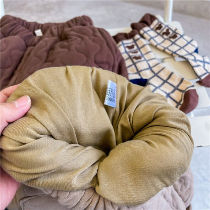 -キッズ キルティング アウター パンツ【mh0000250】 - mamahalo shop - ロングパンツ・スウェットパンツ -  べビー服 - 子供服 - 男の子 - 女の子