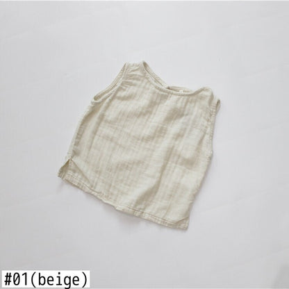 -キッズ ノースリーブ Tシャツ トップス【mh0000499】 - mamahalo shop - タンクトップ・キャミソール・ノースリーブトップス -  べビー服 - 子供服 - 男の子 - 女の子