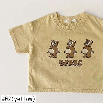 -くま ベビー 半袖 Tシャツ【mh0000460】 - mamahalo shop - 半袖Tシャツ -  べビー服 - 子供服 - 男の子 - 女の子
