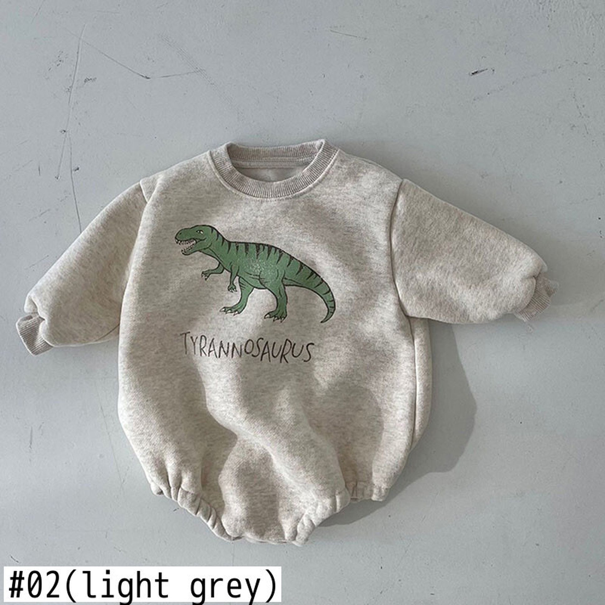 -ベビー 恐竜 ダイナソー 裏起毛 ロンパース【mh0000202】 - mamahalo shop - 長袖ロンパース -  べビー服 - 子供服 - 男の子 - 女の子