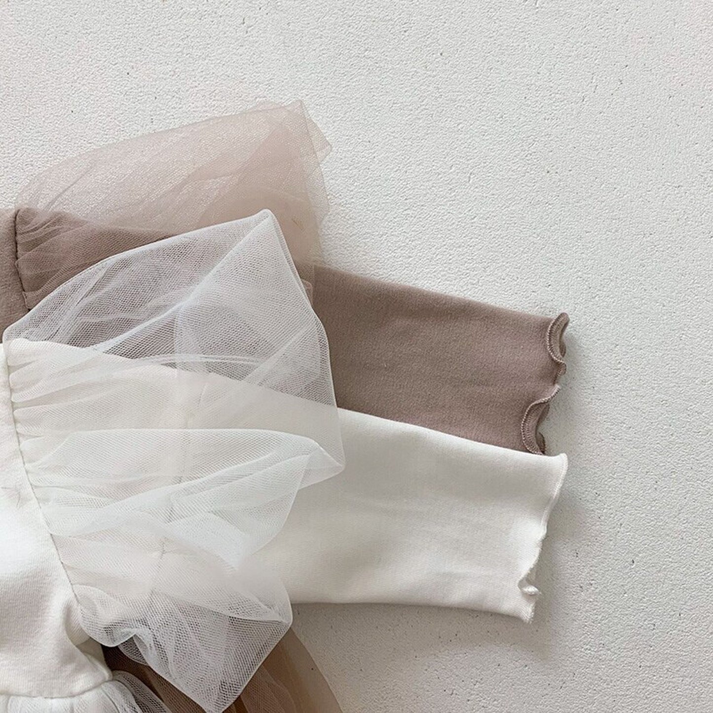 -ベビー チュールスカート ロンパース ヘアバンドセット ベビードレス【mh0000210】 - mamahalo shop - 長袖ロンパース -  べビー服 - 子供服 - 男の子 - 女の子