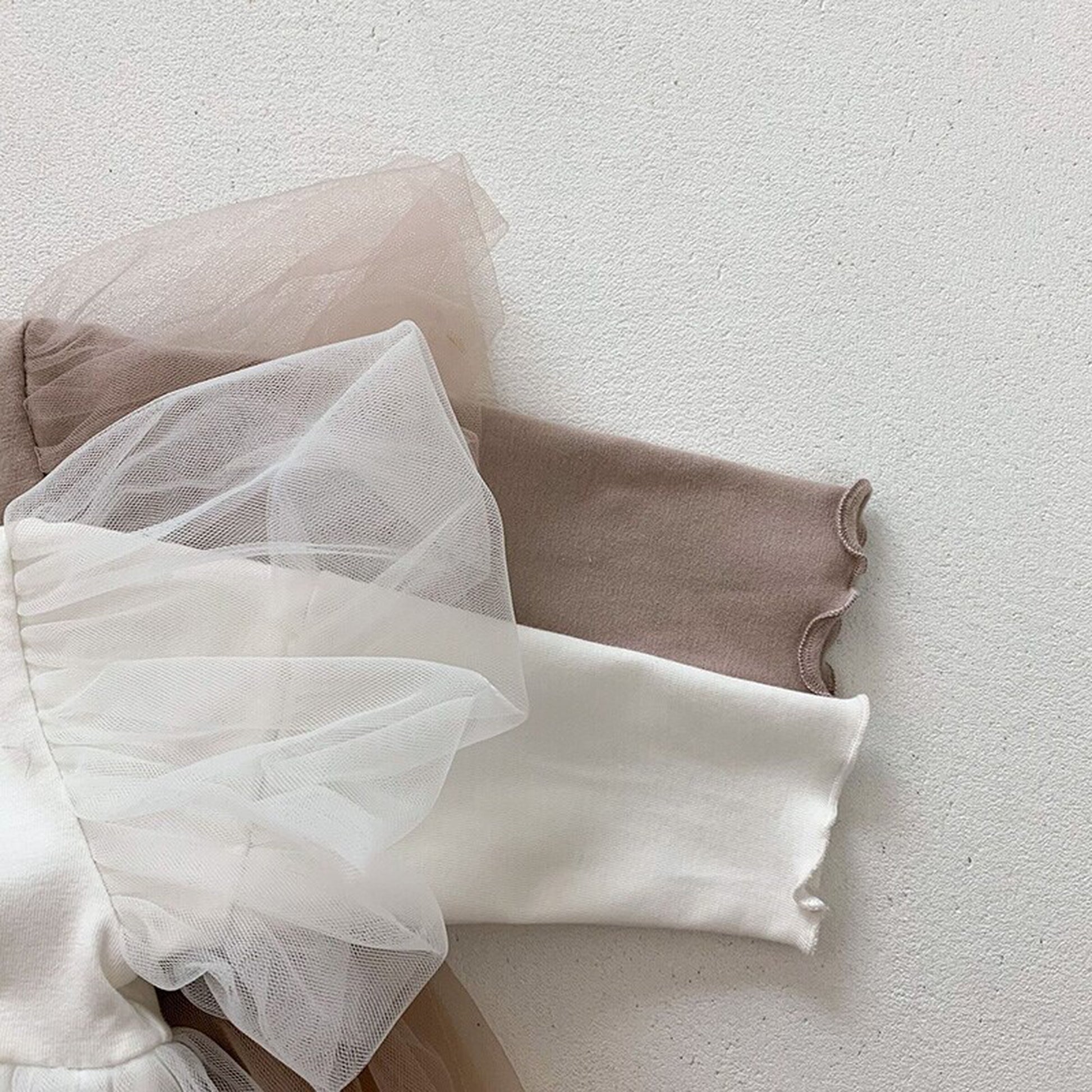 -ベビー チュールスカート ロンパース ヘアバンドセット ベビードレス【mh0000210】 - mamahalo shop - 長袖ロンパース -  べビー服 - 子供服 - 男の子 - 女の子