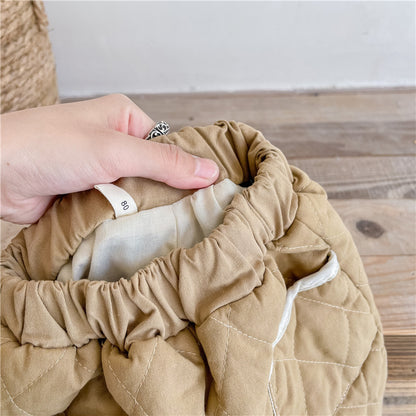 -キッズ キルティング アウター パンツ【mh0000291】 - mamahalo shop - ロングパンツ・スウェットパンツ -  べビー服 - 子供服 - 男の子 - 女の子