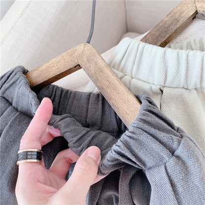 -# キッズパンツ ルーズ 切り替え クロップドパンツ 2カラー【mh0000407】 - mamahalo shop - ロングパンツ・スウェットパンツ -  べビー服 - 子供服 - 男の子 - 女の子