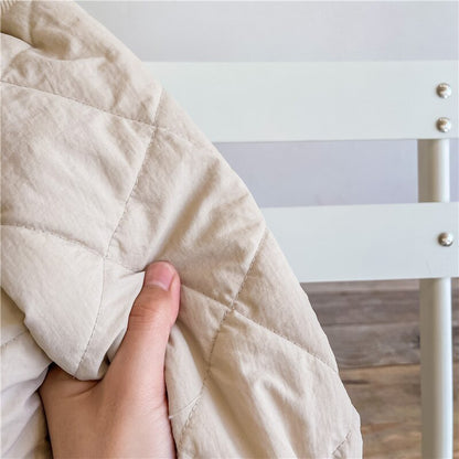 -キッズ キルティング ハイネック スウェット トレーナー【mh0000280】 - mamahalo shop - トレーナー・フーディ -  べビー服 - 子供服 - 男の子 - 女の子