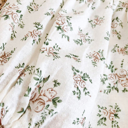 -ベビー フラワー 半袖 ロンパース ボンネット セット - mamahalo shop - 半袖ロンパース -  べビー服 - 子供服 - 男の子 - 女の子