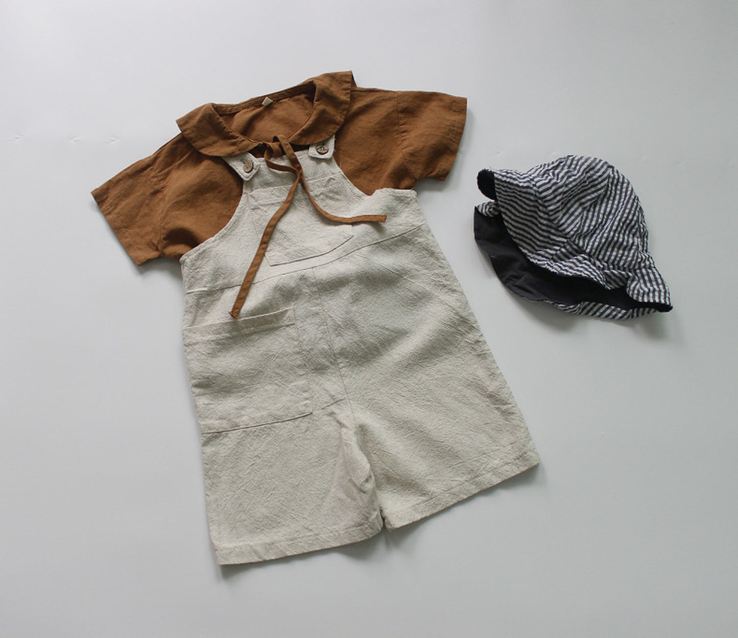 -キッズ セーラーカラー トップス 長袖ブラウス - mamahalo shop - 半袖シャツ・ブラウス -  べビー服 - 子供服 - 男の子 - 女の子