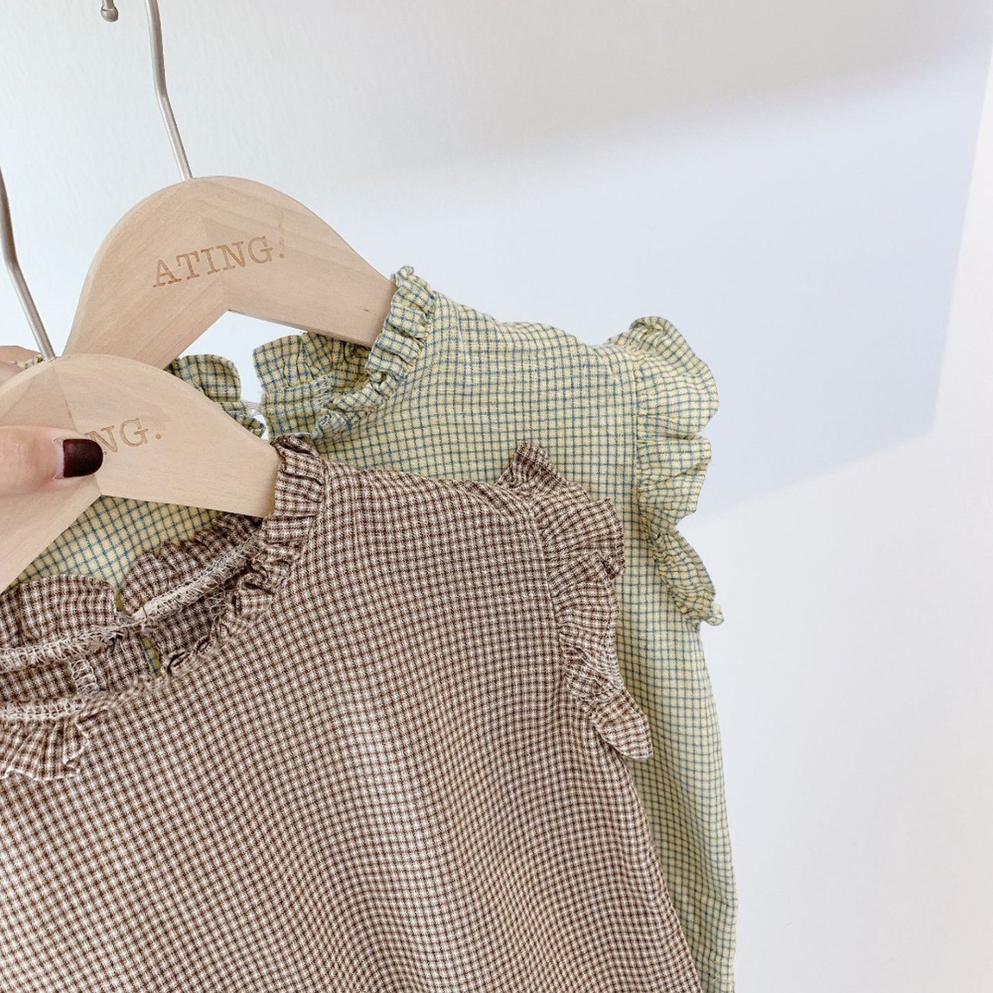 -キッズ ギンガムチェック ノースリーブ トップス - mamahalo shop - タンクトップ・キャミソール・ノースリーブトップス -  べビー服 - 子供服 - 男の子 - 女の子