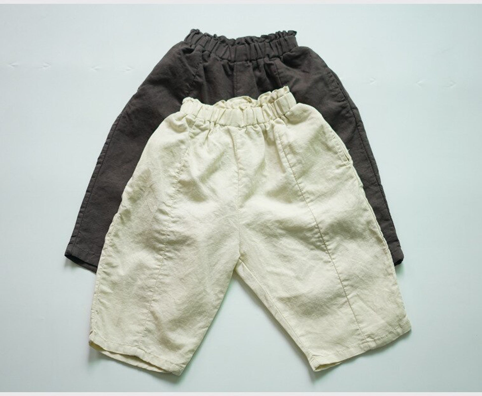 -キッズ コットン サマー パンツ - mamahalo shop - ハーフパンツ・ショートパンツ -  べビー服 - 子供服 - 男の子 - 女の子