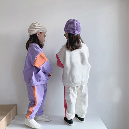 -ベビー キッズ スウェット セットアップ トップス パンツ【mh0000224】 - mamahalo shop - 長袖セットアップ -  べビー服 - 子供服 - 男の子 - 女の子