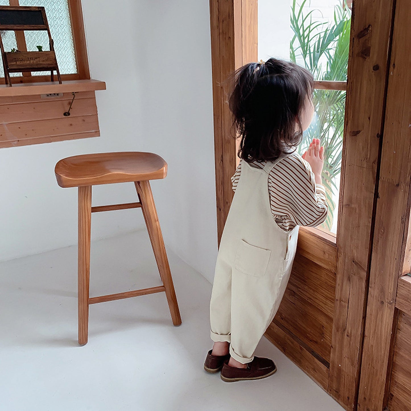 -キッズ デニム オーバーオール【mh0000549】 - mamahalo shop - オーバーオール -  べビー服 - 子供服 - 男の子 - 女の子