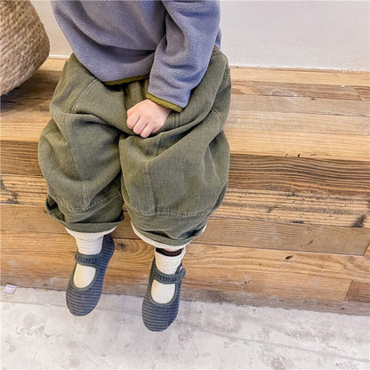 -キッズ 裏起毛 ロングパンツ 暖パン【mh0000281】 - mamahalo shop - ロングパンツ・スウェットパンツ -  べビー服 - 子供服 - 男の子 - 女の子