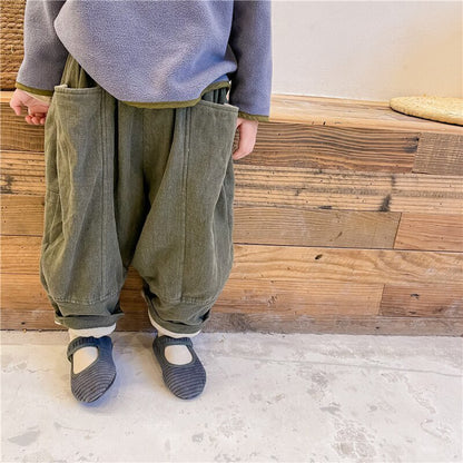 -キッズ 裏起毛 ロングパンツ 暖パン【mh0000281】 - mamahalo shop - ロングパンツ・スウェットパンツ -  べビー服 - 子供服 - 男の子 - 女の子