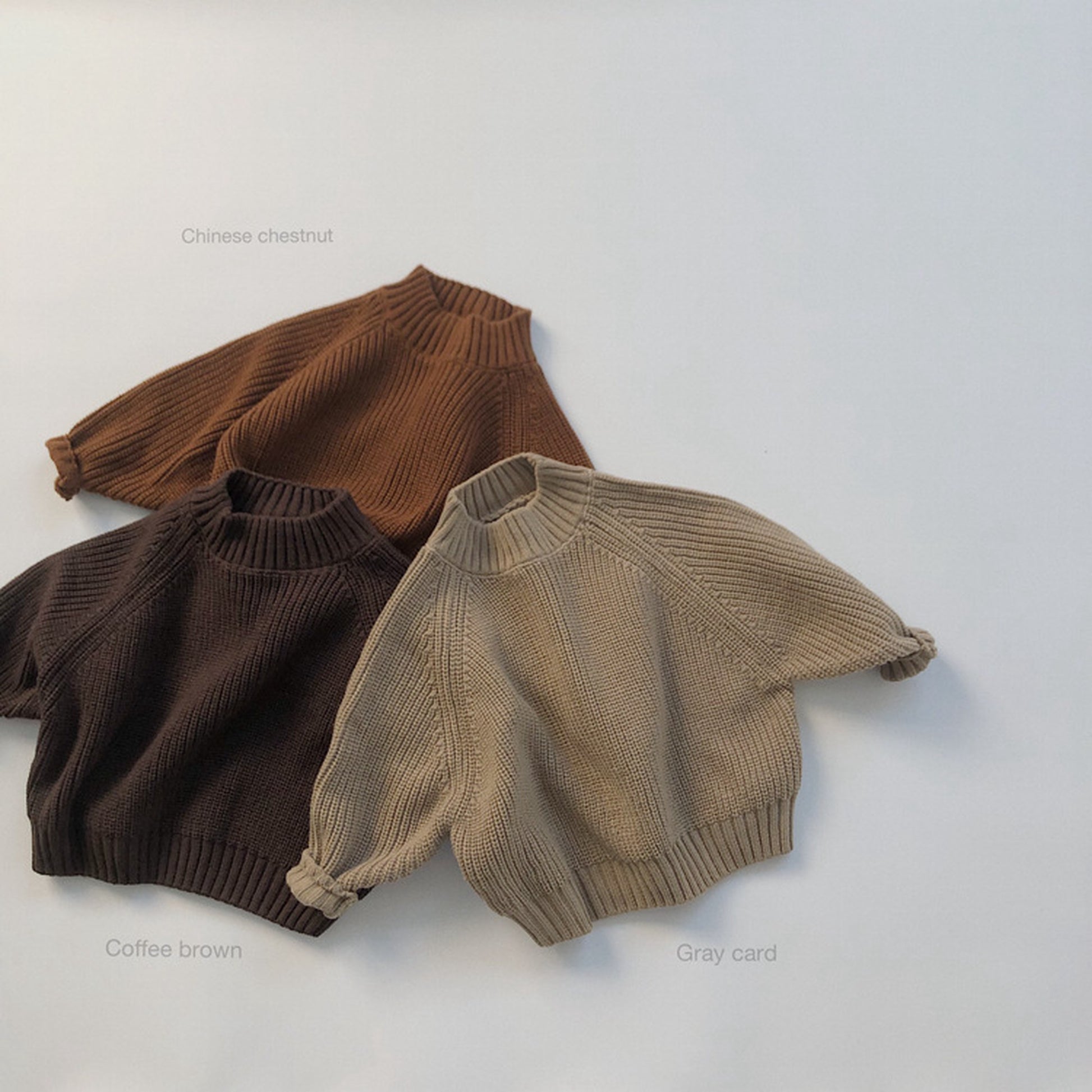 -キッズ シンプル ニット セーター【mh0000261】 - mamahalo shop - ニット・セーター -  べビー服 - 子供服 - 男の子 - 女の子