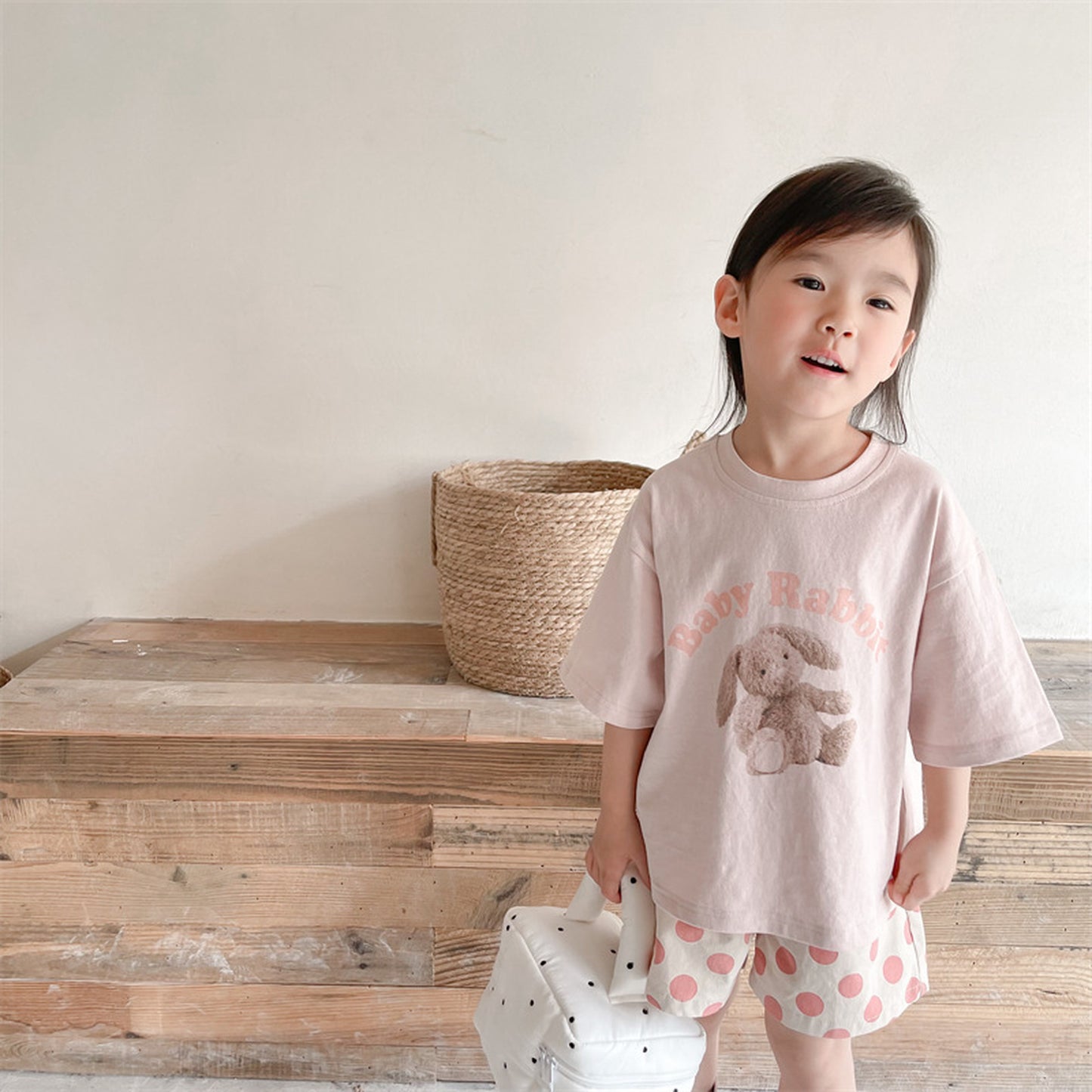 -キッズ うさぎ バニー ぞう エレファント 半袖 Tシャツ【mh0000791】 - mamahalo shop - 半袖Tシャツ -  べビー服 - 子供服 - 男の子 - 女の子